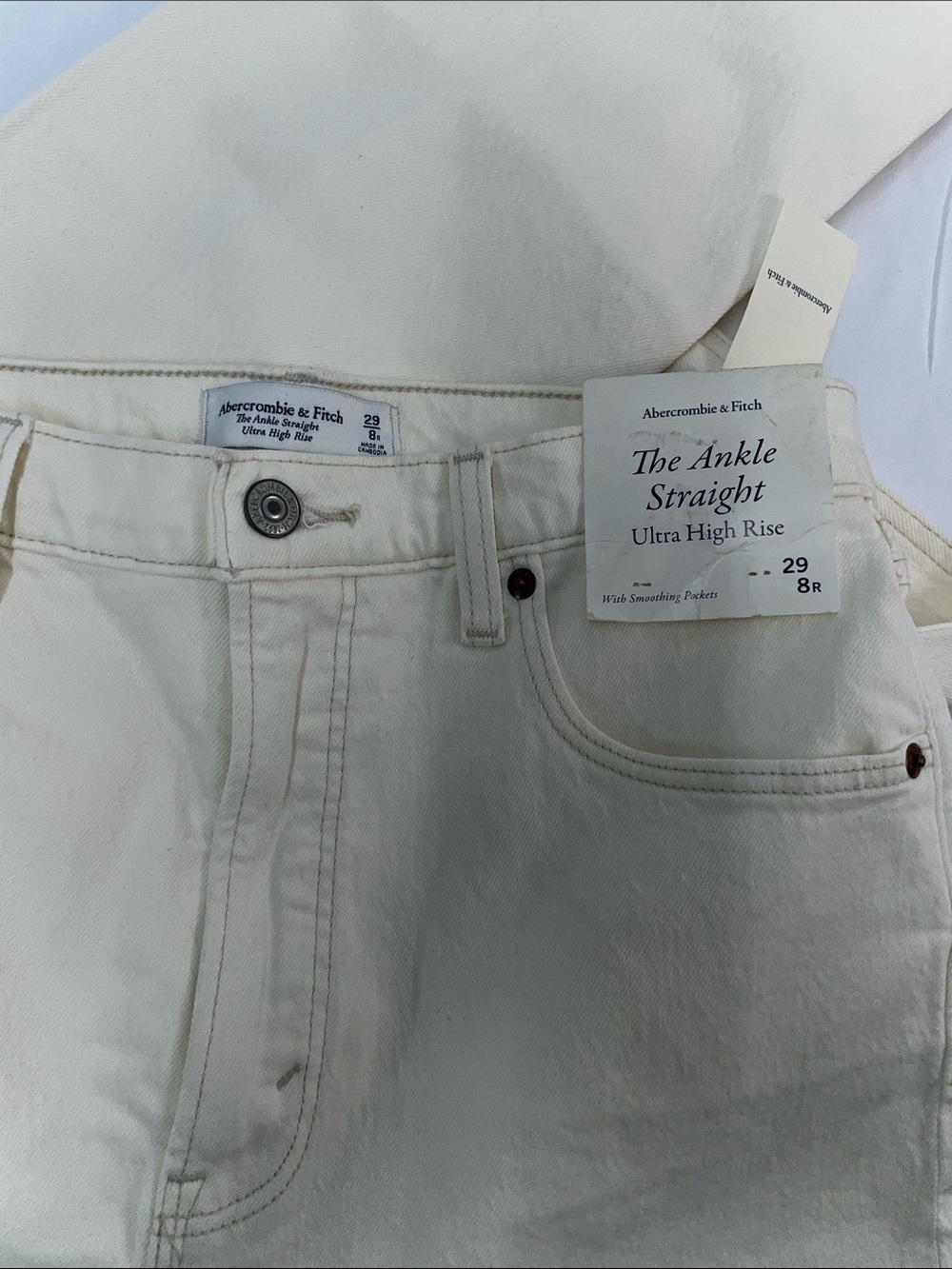 ABERCROMBIE & FITCH ANKLE STRAIGHT ULTRA HIGH RISE JEANS FTL-06-010 - Picture 5 of 5